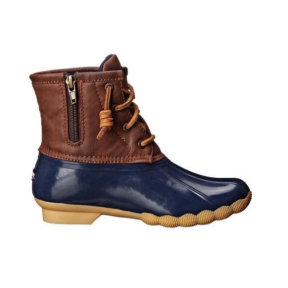 New In Box Sperry Saltwater Rain Boot, Navy, Size 6 Big Kid - Picture 7 of 9